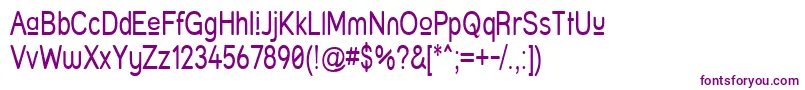 Struprn-fontti – violetit fontit