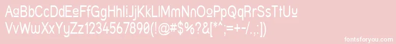 Struprn Font – White Fonts on Pink Background
