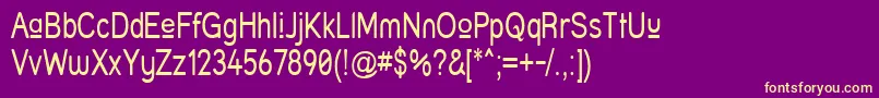 Struprn Font – Yellow Fonts on Purple Background