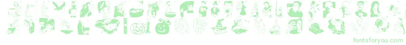 Hellovienna2005-Schriftart – Grüne Schriften
