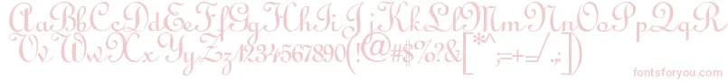 Fonte Annabelantiquescript – fontes cor-de-rosa