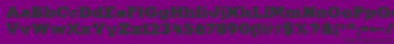 KaineRegular Font – Black Fonts on Purple Background