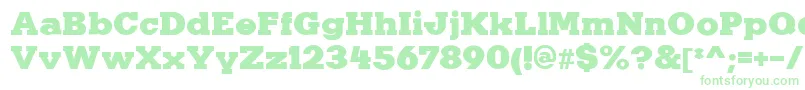 KaineRegular Font – Green Fonts on White Background
