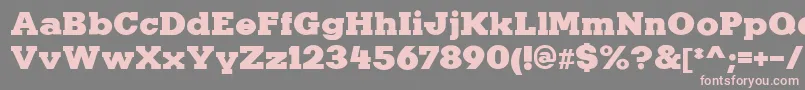KaineRegular Font – Pink Fonts on Gray Background