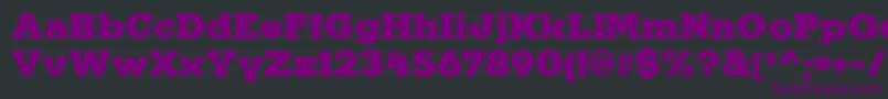 KaineRegular Font – Purple Fonts on Black Background