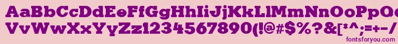KaineRegular Font – Purple Fonts on Pink Background