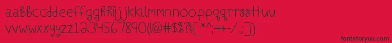 ShipsInTheNightBold Font – Black Fonts on Red Background