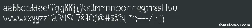 ShipsInTheNightBold Font – White Fonts on Black Background