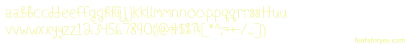 ShipsInTheNightBold Font – Yellow Fonts on White Background