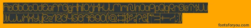 More about EverythingOutlinedInverse Font EverythingOutlinedInverse Font – Black Fonts on Orange Background