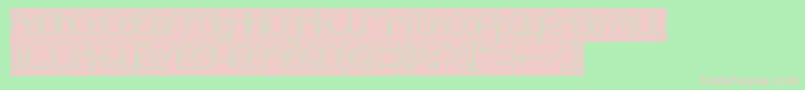 EverythingOutlinedInverse Font – Pink Fonts on Green Background