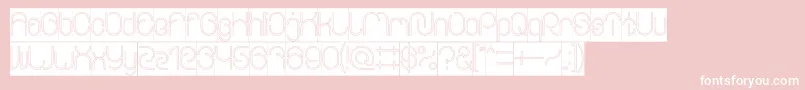 EverythingOutlinedInverse Font – White Fonts on Pink Background