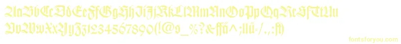 WilhelmKlingsporGotischLtDfr Font – Yellow Fonts