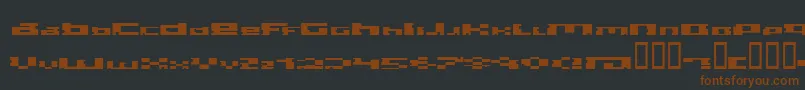 Bite Font – Brown Fonts on Black Background