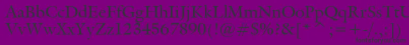 GalliardBt Font – Black Fonts on Purple Background