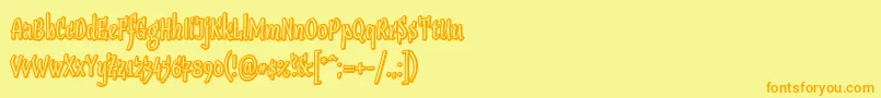 Más sobre la fuente Sudegnakno2 fuente Sudegnakno2 – Fuentes Naranjas Sobre Fondo Amarillo