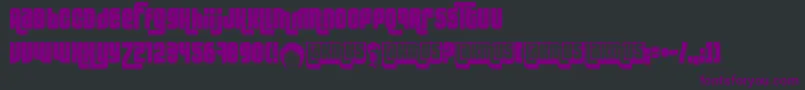 LakmusFenotype Font – Purple Fonts on Black Background