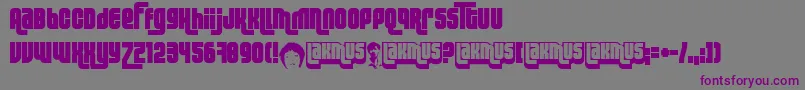 LakmusFenotype Font – Purple Fonts on Gray Background