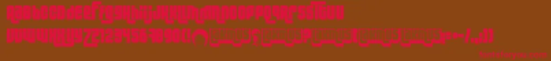 LakmusFenotype Font – Red Fonts on Brown Background