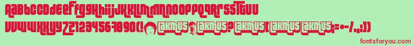 Fonte LakmusFenotype – fontes vermelhas em um fundo verde