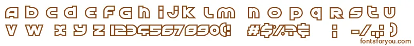 Шрифт AstralDelightUpright – коричневые шрифты на белом фоне