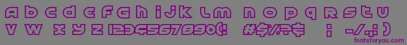 Шрифт AstralDelightUpright – фиолетовые шрифты на сером фоне