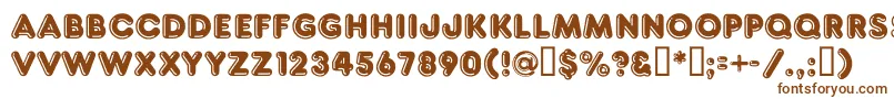 Frankc Font – Brown Fonts on White Background