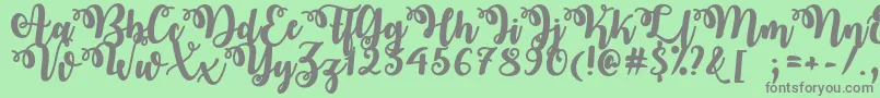 OctoberTwilightOtfフォントについての詳細 フォントOctoberTwilightOtf – 緑の背景に灰色の文字