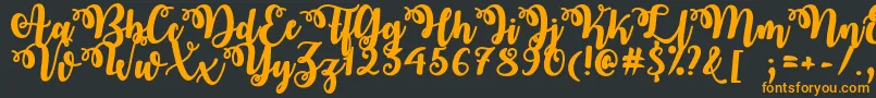 OctoberTwilightOtf Font – Orange Fonts on Black Background