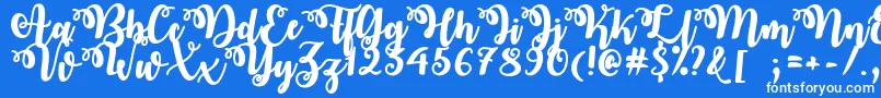 OctoberTwilightOtf Font – White Fonts on Blue Background