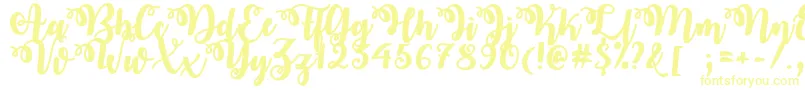 OctoberTwilightOtf Font – Yellow Fonts