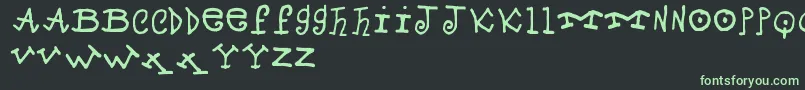 Шрифт ProfessorMad – зелёные шрифты на чёрном фоне