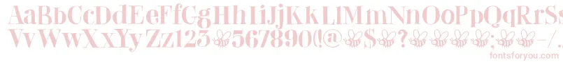 DkAbeille Font – Pink Fonts on White Background