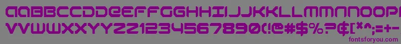 RobotaurCondensed Font – Purple Fonts on Gray Background