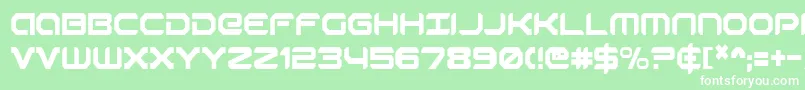 RobotaurCondensed Font – White Fonts on Green Background