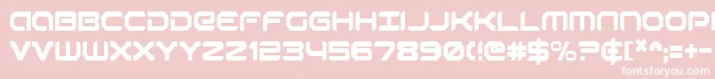 RobotaurCondensed Font – White Fonts on Pink Background