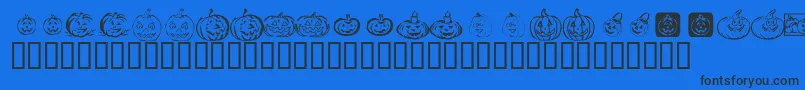 Saiba mais sobre a fonte KrPickAPumpkin Fonte KrPickAPumpkin – fontes pretas em um fundo azul