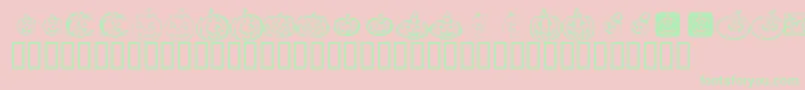 KrPickAPumpkin Font – Green Fonts on Pink Background