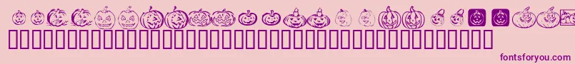 KrPickAPumpkin Font – Purple Fonts on Pink Background