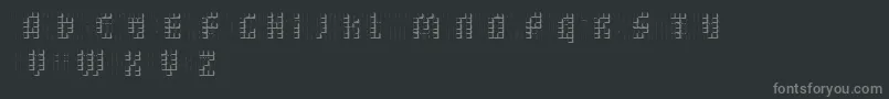 Fonte BleuckDker – fontes cinzas em um fundo preto