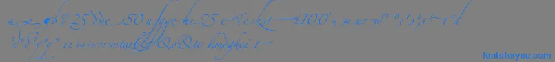 ZapfinoextraltAlternate Font – Blue Fonts on Gray Background