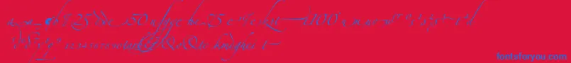 ZapfinoextraltAlternate Font – Blue Fonts on Red Background