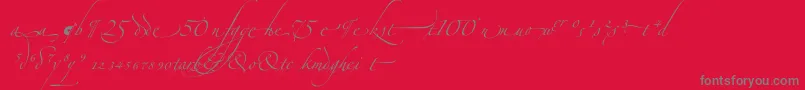 Weitere Informationen zur ZapfinoextraltAlternate-Schriftart ZapfinoextraltAlternate-Schriftart – Graue Schriften auf rotem Hintergrund