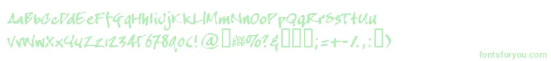 Crappyjoe-Schriftart – Grüne Schriften