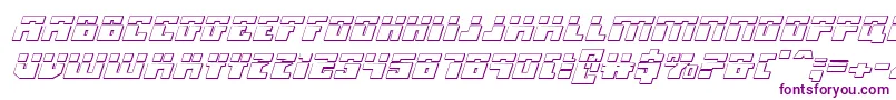 MicronianLaser3DItalic Font – Purple Fonts