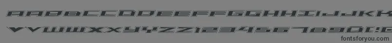 Triremeacadital Font – Black Fonts on Gray Background