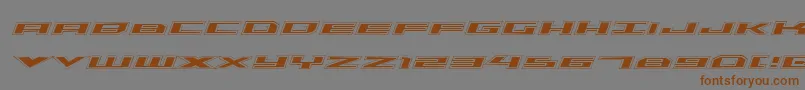 Triremeacadital Font – Brown Fonts on Gray Background