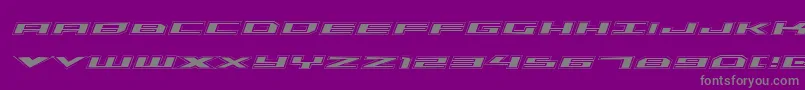 Triremeacadital Font – Gray Fonts on Purple Background