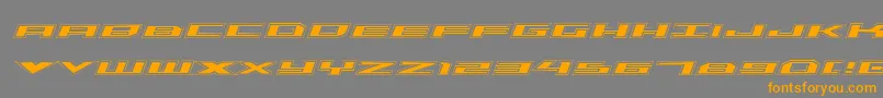 Triremeacadital Font – Orange Fonts on Gray Background