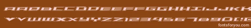 Triremeacadital Font – Pink Fonts on Brown Background
